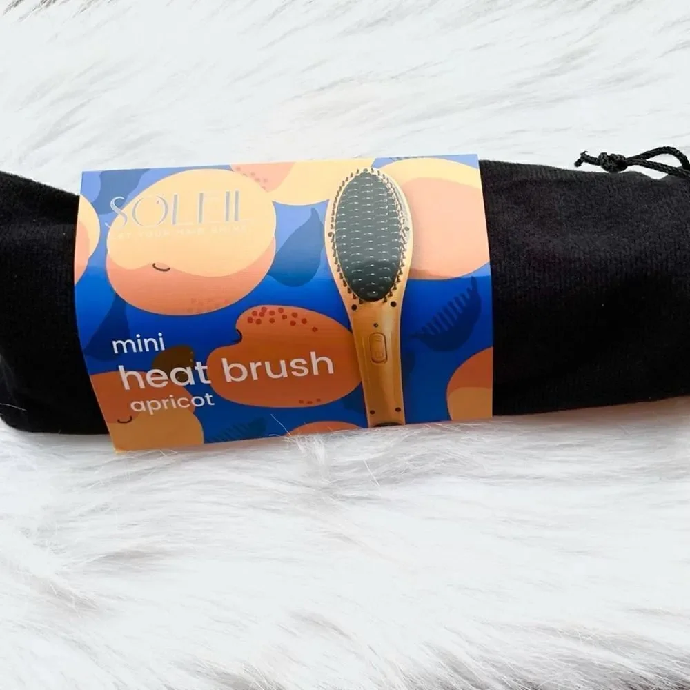 NIB Soleil Hair Mini Heat Straightening Brush‎